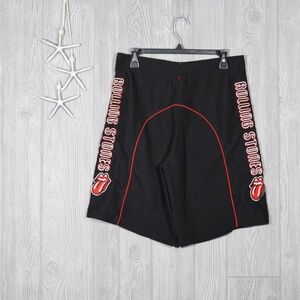 Rolling Stones Board Shorts Swim Bathing Suit Sticky Fingers LP Tongue